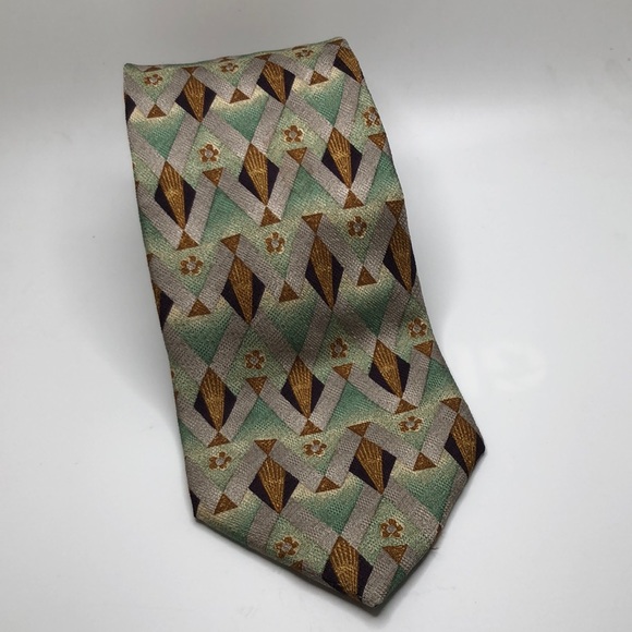 VTG Ermenegildo Zegna Art Deco Design Necktie. Unique and classy. Rare find